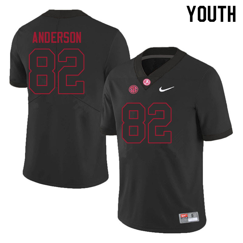 Youth #82 Aaron Anderson Alabama Crimson Tide College Football Jerseys Sale-Black